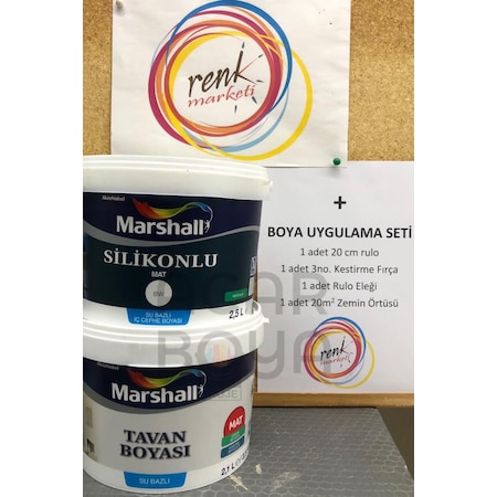 Marshall Silikonlu 20 Kg Marshall Tavan Boyasi 17 5 Kg Marshall Boya Filli Boya Permolit Boya Firat Boru Eca Musluk