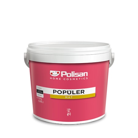 POLİSAN POPÜLER PLASTİK İÇ CEPHE BOYASI 3 KG (TÜM RENKLER)