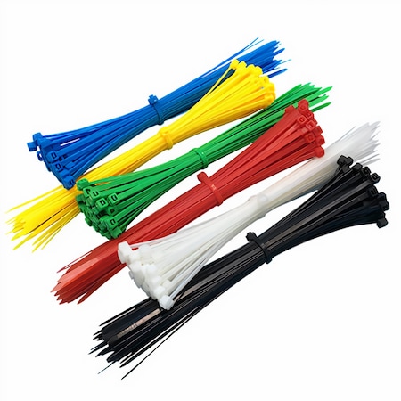 Renkli Kablo Bağı - Klips - Plastik Cırt Kelepçe - 6 Renk
