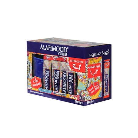 Mahmood Coffee 3'ü 1 Arada Extra Kahve 36 x 17 G + Fincan