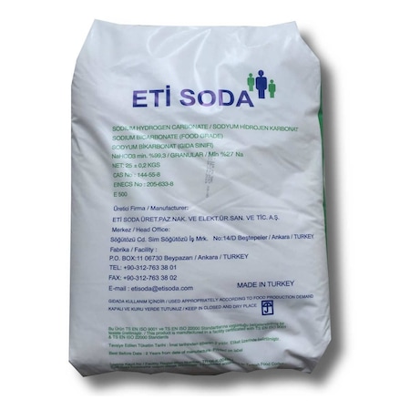 Eti Soda Sodyum Bikarbonat 25 KG