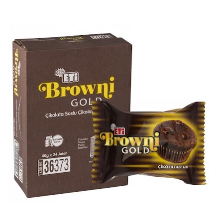 Eti Browni Gold Çikolatalı Kek 24 x 45 G