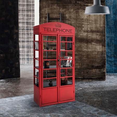 London  Kırmızı  Telefon Kulübesi Kitaplık