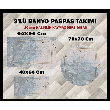 Else Hali 3 Boyutlu Tasli Klozet Takimi Banyo Paspas Seti Fiyati