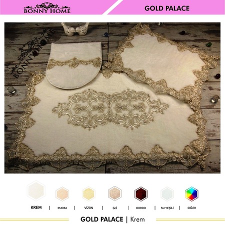 Bonny Home Gold Palace 2li 3lu Banyo Paspas Seti Klozet Takimi Fiyatlari Ve Ozellikleri
