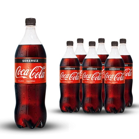 Coca Cola Şekersiz 6 x 1 L