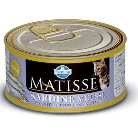 Matisse Sardine Mousse Sardalya Balikli Konserve Yetiskin Kedi Mamasi 85 G Fiyatlari Ve Ozellikleri