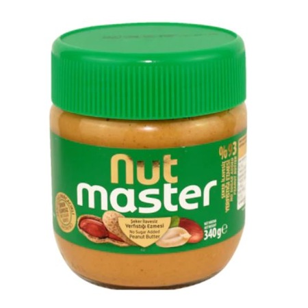 Nut Master Şeker İlavesiz Yer Fıstığı Ezmesi 8 x 340 G