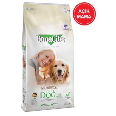 Bonacibo Adult Dog Lamb Rice Kuzu Etli Yetiskin Kopek Acik Mama 3 Kg Fiyatlari Ve Ozellikleri
