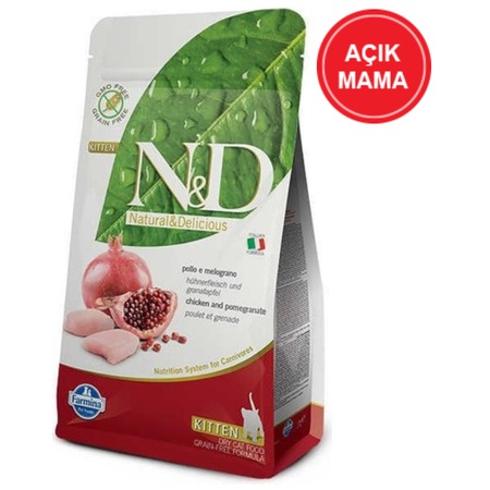 N D Kitten Tahilsiz Tavuklu Ve Narli Yavru Kedi Acik Mama 1 Kg Fiyatlari Ve Ozellikleri