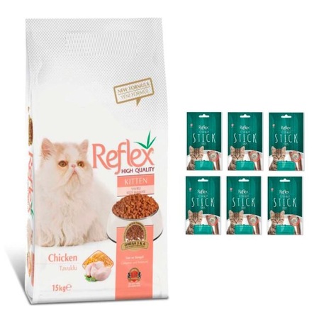 Reflex Kitten Tavuklu Yavru Kedi Mamasi 15 Kg Reflex Stick Treats Kedi Odul Mamasi 6 X 9 G Fiyatlari Ve Ozellikleri
