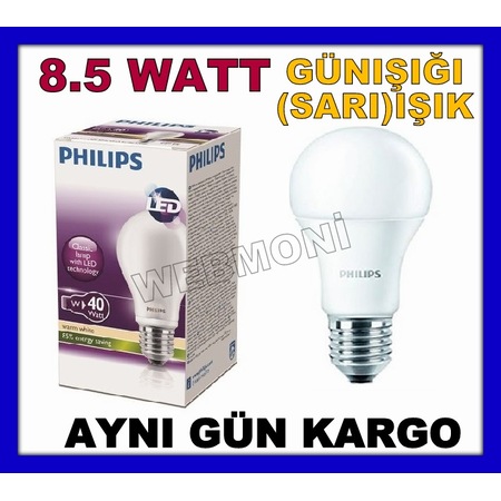 philips essential 8 5 watt led ampul e27 gunisigi sari isik 2700k fiyatlari ve ozellikleri