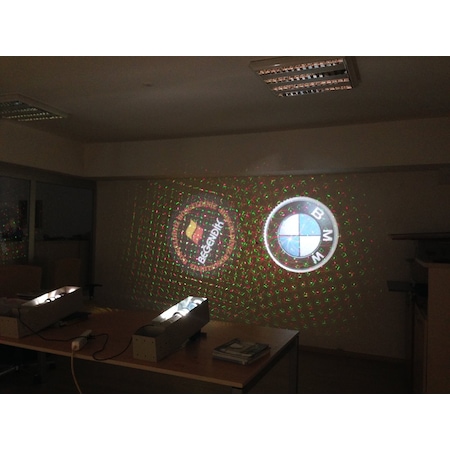 Logo Lazer yansıtıcı cihaz ile ürün yansıtın