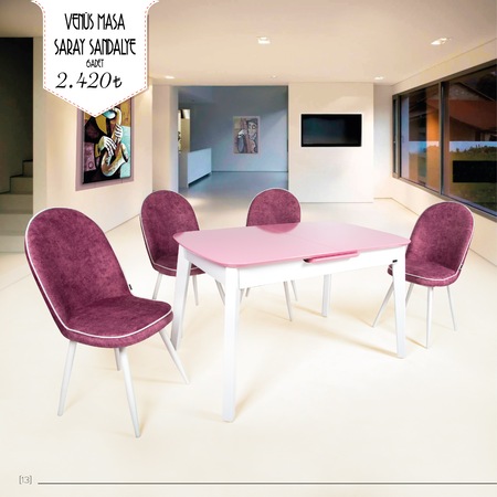 80 120 Cm Venus Masa Amalfi Antrasit Motif Loren Sandalye Taksitle Masa Taksitle Masa Takimi Taksitle Sandalye