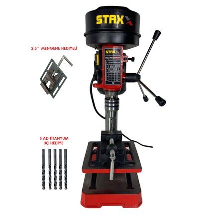 Staxx Power STX13 700 W 13 MM Sütunlu Matkap Tezgahı + Mengene