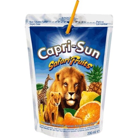  Vitamin İçeren ve Enerji Veren Meyve Suyu: Capri Sun 