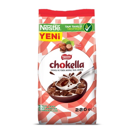 Nestle Chokella Kakaolu ve Fındık Aromalı Tahıl Gevreği 280 G