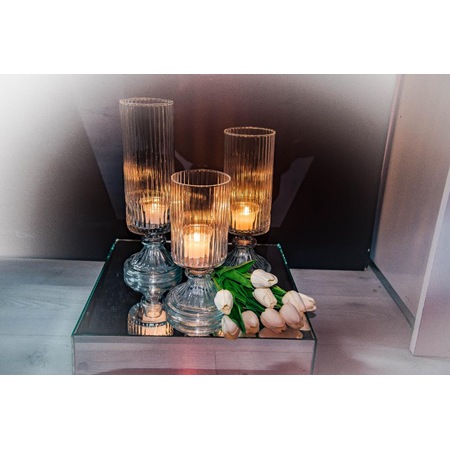 3 Lu Ayakli Silindir Cam Mumluk Vazo Seti 10 Cm Capinda 25 30 2 Fiyatlari Ve Ozellikleri