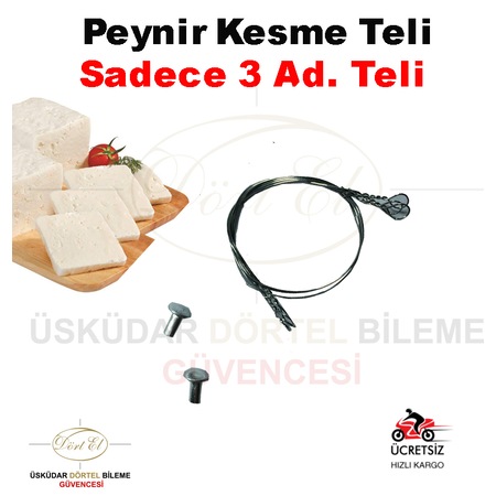 Peynir Kesme Teli Tel Peynir Teli ( SADECE 3 ADET TEL )