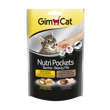 Gimcat Nutri Pockets Taurin Beauty Mix Kedi Ödül Maması 150 G