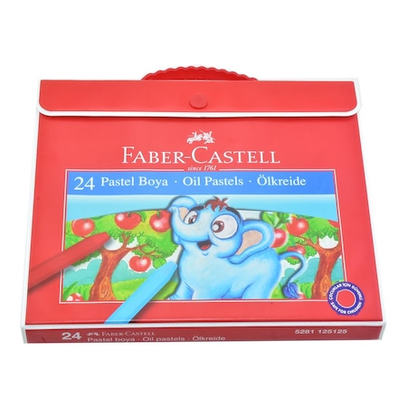 Faber Castell 24 Renk Plastik Cantali Pastel Boya Teknolojisec
