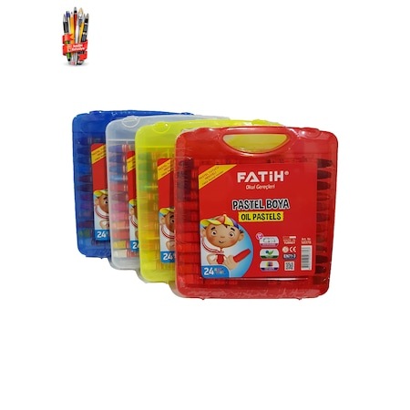 fatih pastel boya 24 renk king size plastik cantali fiyatlari ve ozellikleri
