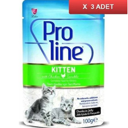 Pro Line Tavuk Etli Joleli Pouch Yavru Kedi Yas Mama 3 X 100 G Fiyatlari Ve Ozellikleri Pro Line Tavuk Etli Joleli Pouch Yavru Kedi Yas Mama 3 X 100 G Fiyatlari Ve Ozellikleri
