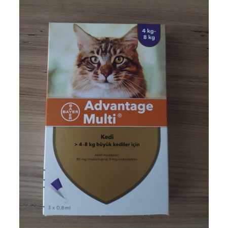 Bayer Advantage Multi 4 8 Kg Kediler Icin Ic Ve Dis Paraziter Cat 3 X 0 8 Ml Fiyatlari Ve Ozellikleri