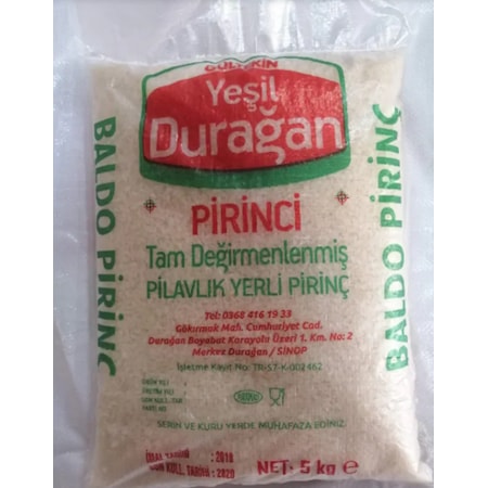 Yeşil Durağan Osmancık Pirinç 5 KG