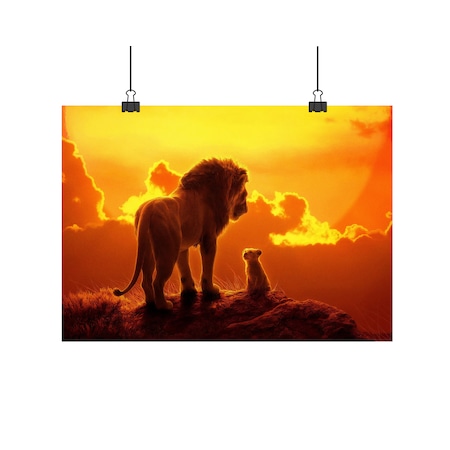 Aslan Kral Lion King Animasyon Filmi Simba Ve Babasi Posteri Fiyatlari Ve Ozellikleri