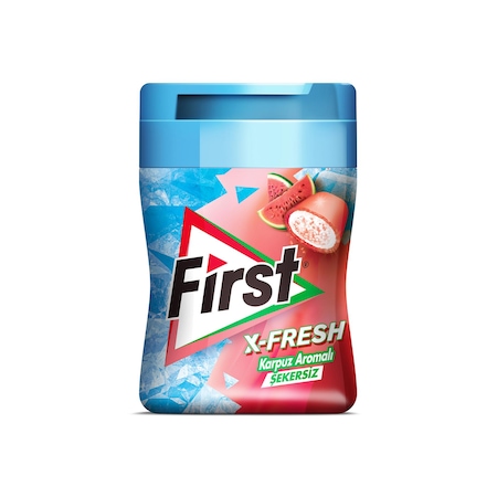 First X-Fresh Karpuz Aromalı Şekersiz Sakız 3 x 64 G