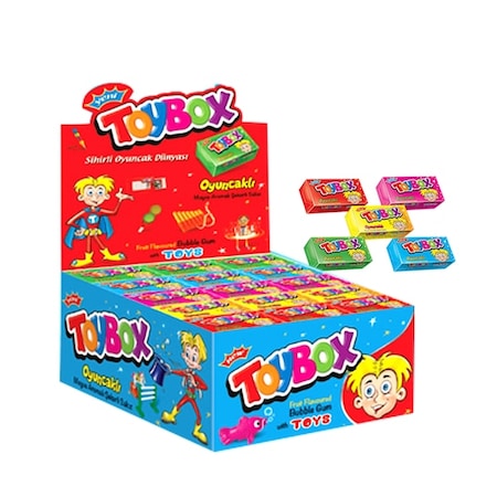 Toybox Sakızlı Oyuncak Kutusu 60 x 5 G