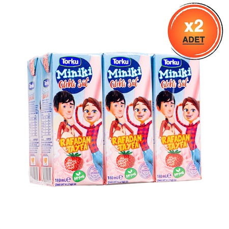 Torku Çilekli Süt 2'li 6 x 180 ML