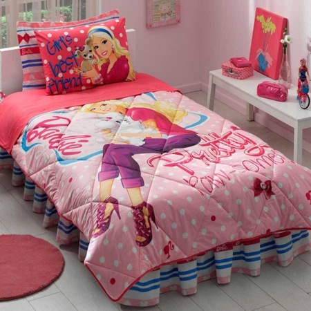 Tac Lisansli Uyku Seti Barbie Pretty Tek Kisilik Fiyatlari Ve Ozellikleri