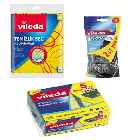 vileda 3 lu temizlik seti 001 3 lu temizlik bezi 3 lu bulasik teli 5 li bulasik sungeri fiyatlari ve ozellikleri