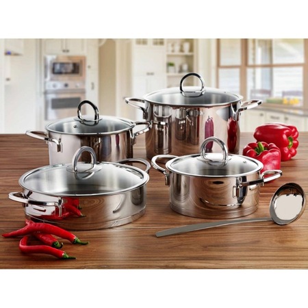 Pierre Cardin 18 Parca Celik Tencere Ceyiz Seti Galaxy Fiyatlari Ve Ozellikleri