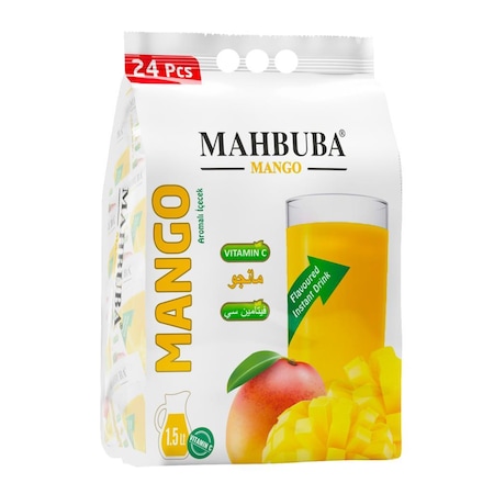 Mahbuba Mango Soğuk veya Sıcak Tüketilebilir Toz İçecek 24 x 11.2 G