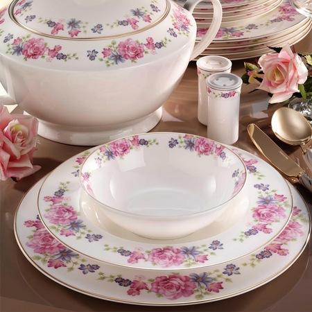 Kutahya Porselen Bone China 84 Parca 25138 Desenli Yemek Takimi Fiyatlari Ve Ozellikleri