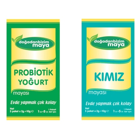Doğadan Bizim Maya Probiyotik Yoğurt + Kımız 2 x 20 G