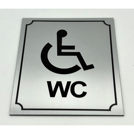 Wc Tuvalet Tabelasi Engelli Yonlendirme Levhasi 10 Cm X 12 Cm