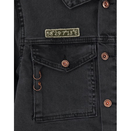 Catch Siyah Patchli Erkek Jean Kot Ceket 4194sy N11com