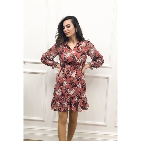 Sifon Elbise Gul Kurusu Fashion Showcase