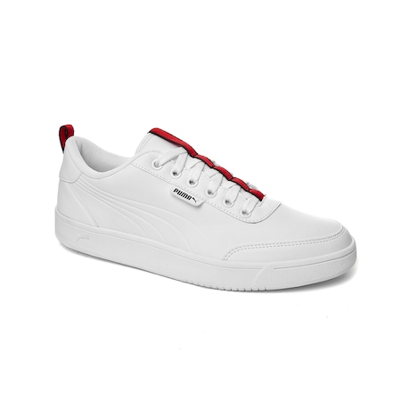 puma court breaker flag white sneakers