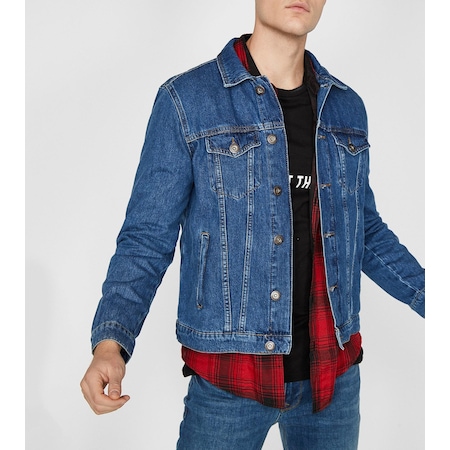 Koton 9yam53000ld Lacivert Erkek Jean Ceket K1 N11com