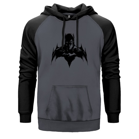 Batman Silluhette Gri Reglan Kol Kapşonlu Sweatshirt Gri Fiyatları ve  Özellikleri