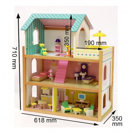 Ahşap Bebek Evi Mobilyaları