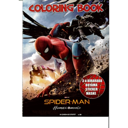 Spiderman Boyama Kitabi Sticker Ve Maske Hediyeli N11 Com