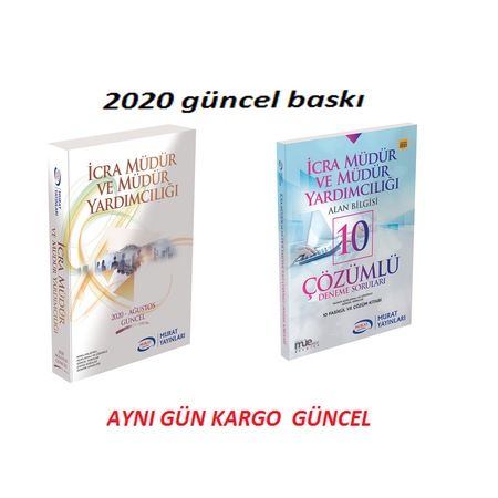 Murat Yayinlari 2019 Icra Mudur Ve Yardimciligi Hazirlik Kitabi 10 D