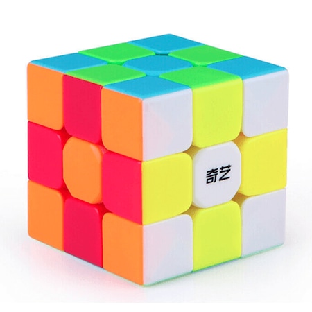 Qiyi Warrior S 3x3 Rubik Küpü (3x3 Zeka Küpü)Sabır Küpü