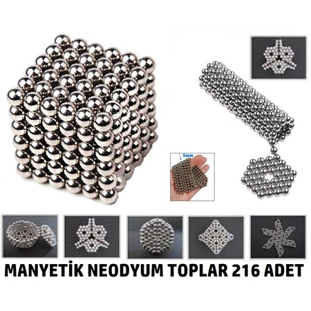 Miknatisli Toplar 216 Adet Kure Bundesign